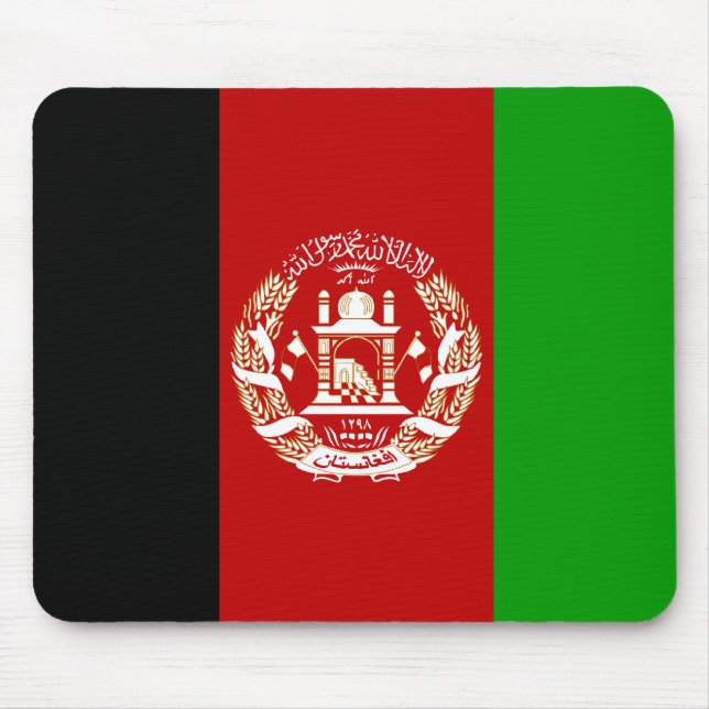Afghanistan-Flagge; Afghanistan Mousepad (Vorne)