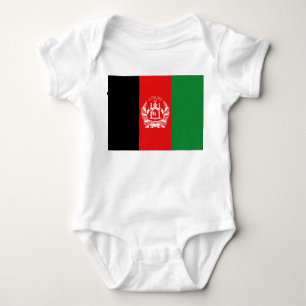 Afghanistan-Flagge Baby Strampler