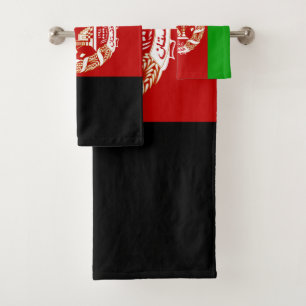 Afghanistan-Flagge Badhandtuch Set
