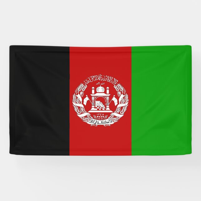Afghanistan-Flagge Banner (Horizontal)