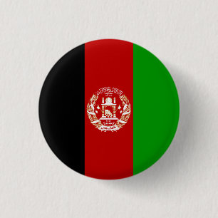 Afghanistan-Flagge Button