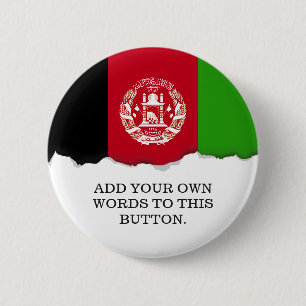 Afghanistan-Flagge Button