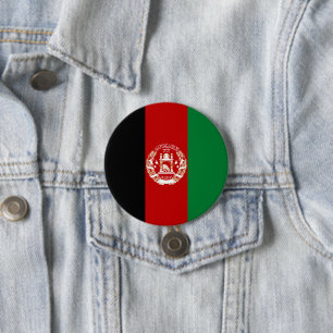 Afghanistan-Flagge Button