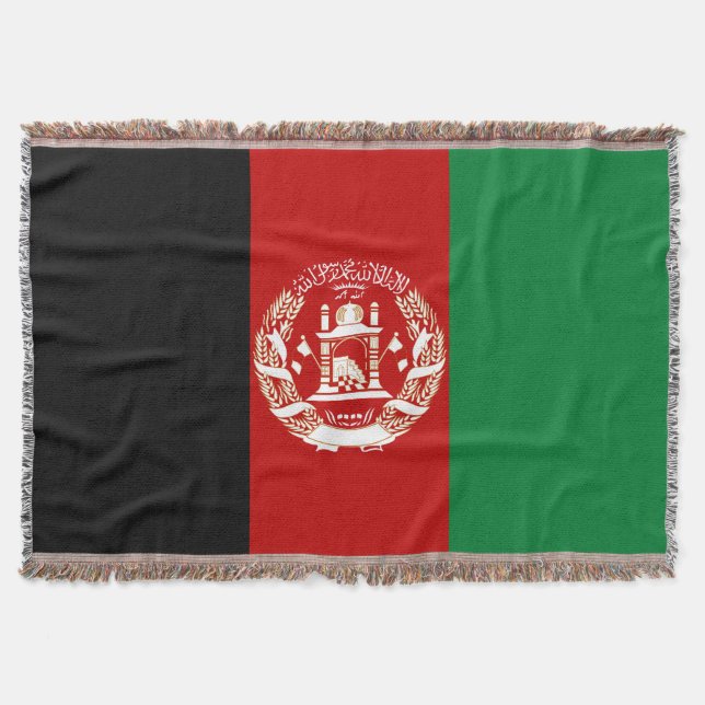 Afghanistan-Flagge Decke (Vorderseite)