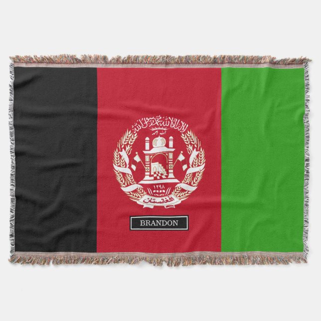 Afghanistan-Flagge Decke (Vorderseite)