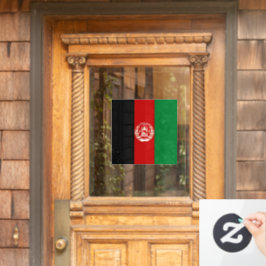 Afghanistan-Flagge Fensteraufkleber