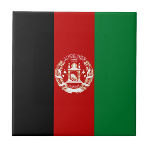 Afghanistan-Flagge Fliese