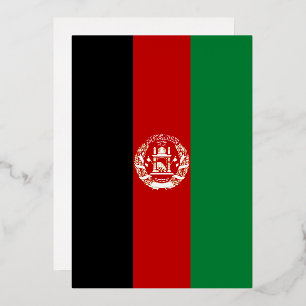 Afghanistan-Flagge Folieneinladung