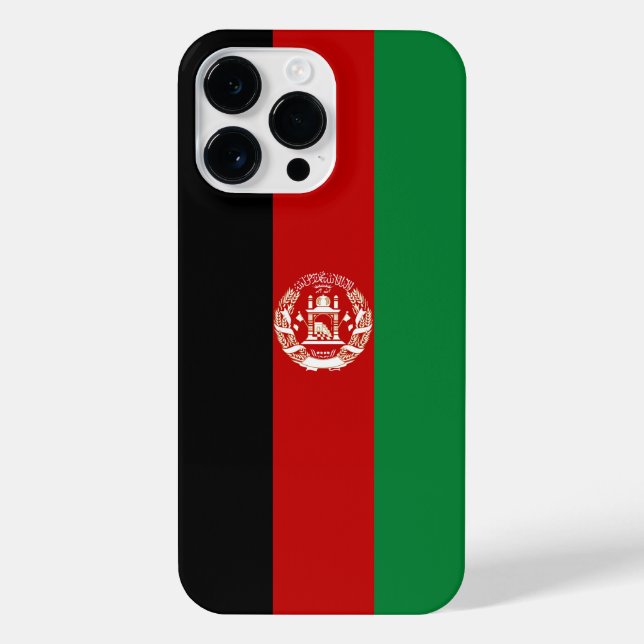 Afghanistan-Flagge iPhone Hülle (Rückseite)