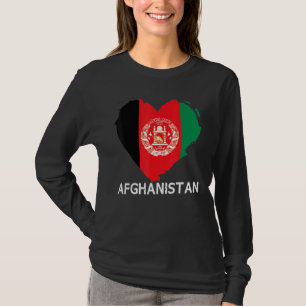 Afghanistan-Flagge Liebe Afghani-Stolz Patriotisch T-Shirt