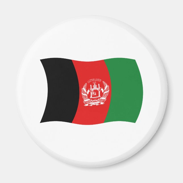 Afghanistan-Flagge-Magnet Magnet (Vorne)