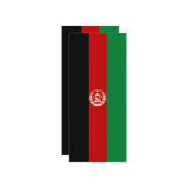 Afghanistan-Flagge Menükarte
