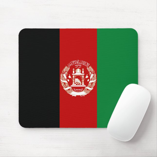 Afghanistan-Flagge Mousepad (Mit Mouse)