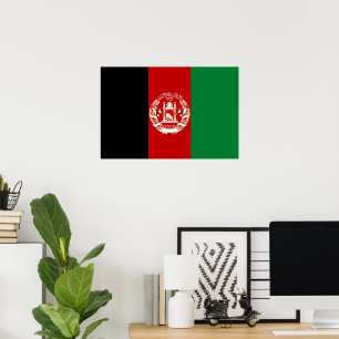 Afghanistan-Flagge Poster