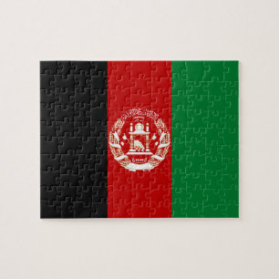 Afghanistan-Flagge Puzzle