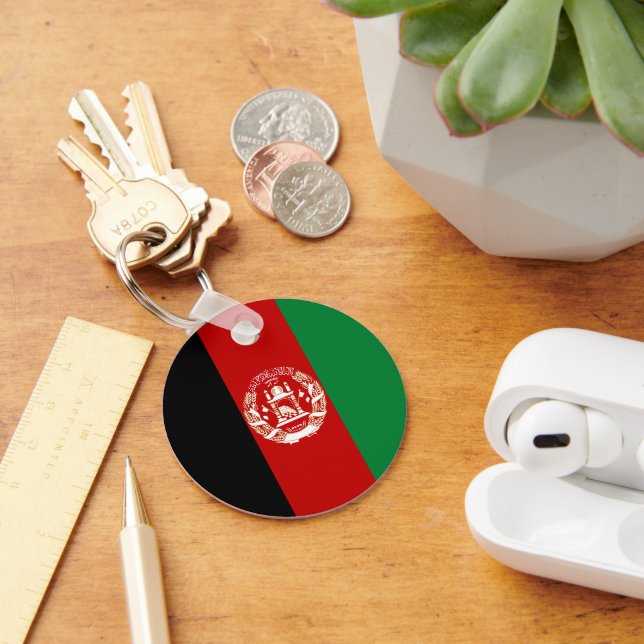 Afghanistan-Flagge Schlüsselanhänger (Schreibtisch)