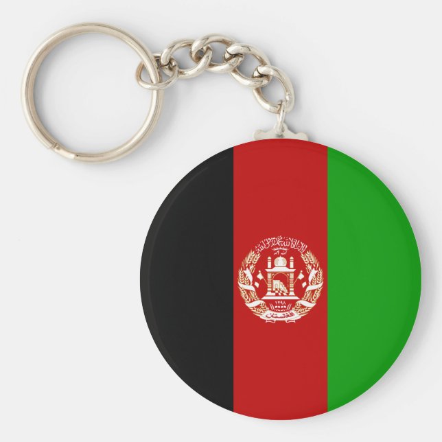 Afghanistan-Flagge Schlüsselanhänger (Vorne)