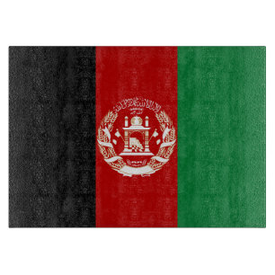 Afghanistan-Flagge Schneidebrett
