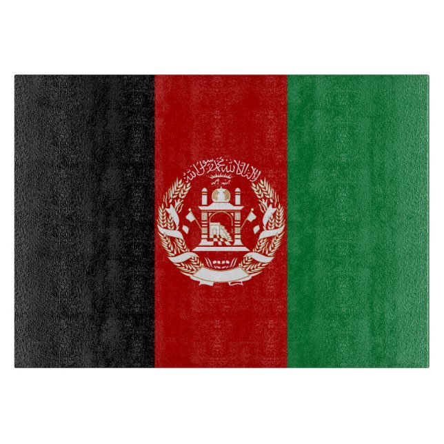 Afghanistan-Flagge Schneidebrett (Vorderseite)