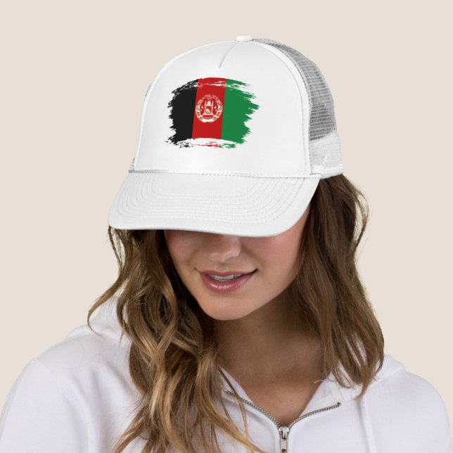 Afghanistan-Flagge Truckerkappe (Beispiel)