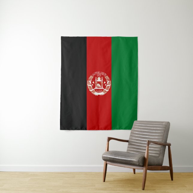 Afghanistan-Flagge Wandteppich (Beispiel)
