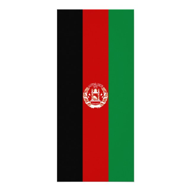 Afghanistan-Flagge Werbekarte (Vorne)