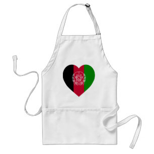 Afghanistan-Flaggen-Herz Schürze