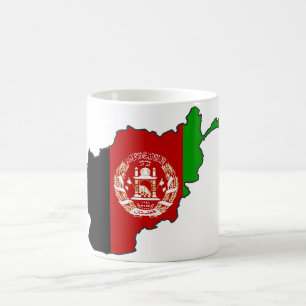 Afghanistan-Flaggen-Karte Kaffeetasse