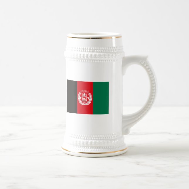 Afghanistan-Flaggen-Tasse Bierglas (Rechts)