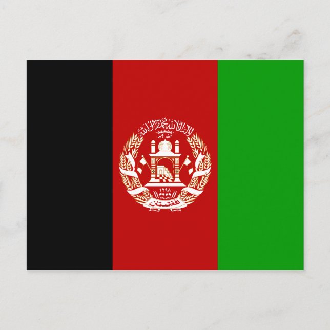 Afghanistan-Flaggeneinladung Postkarte (Vorderseite)