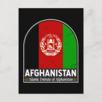 Afghanistan-Flaggenemblem erschüttert Vintag