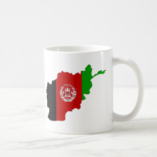 Afghanistan-Flaggenkarte Tasse