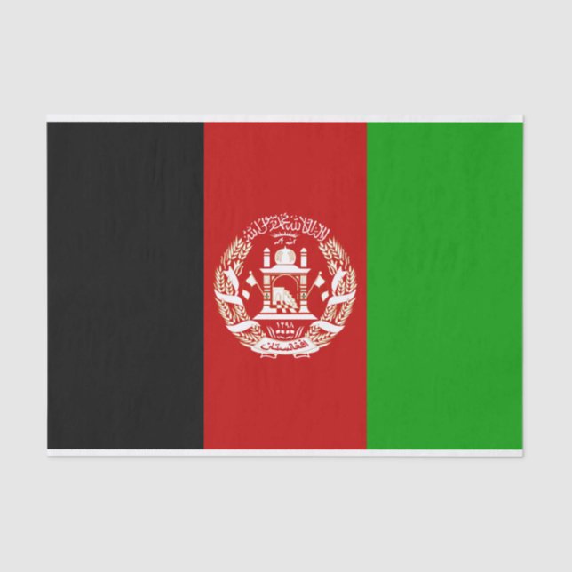 afghanistan-Flaggenpapier Seidenpapier (Vorderseite)