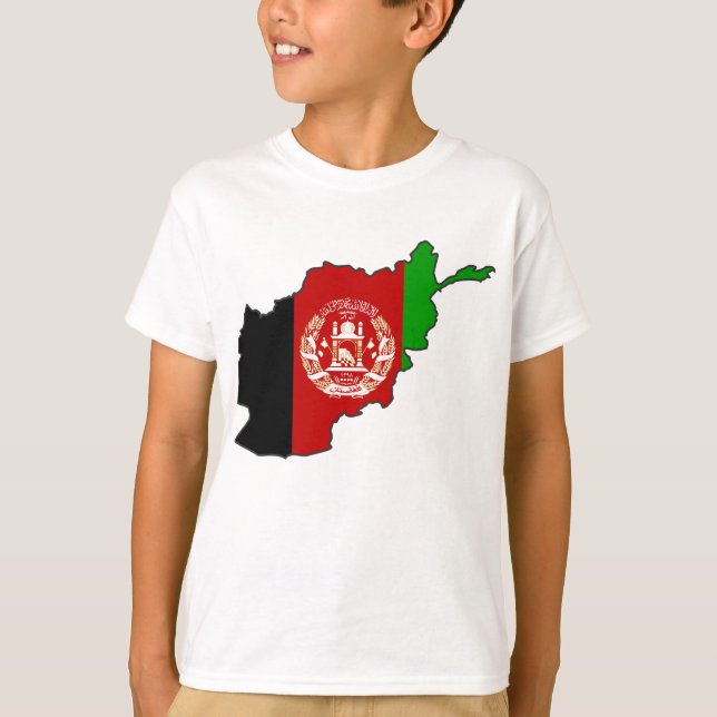 Afghanistan-Flaggenplan T-Shirt (Vorderseite)