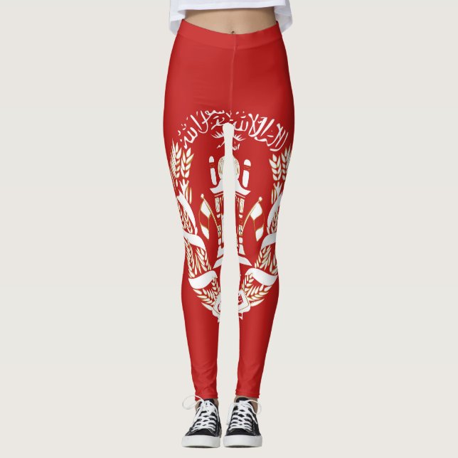 Afghanistan-Flaggensymbol Leggings (Vorderseite)