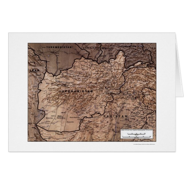 Afghanistan führte Karte 1999 einzeln auf (Vorderseite (Horizontal))