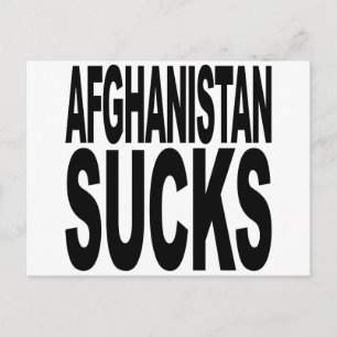 Afghanistan Ist zum Kotzen Postkarte