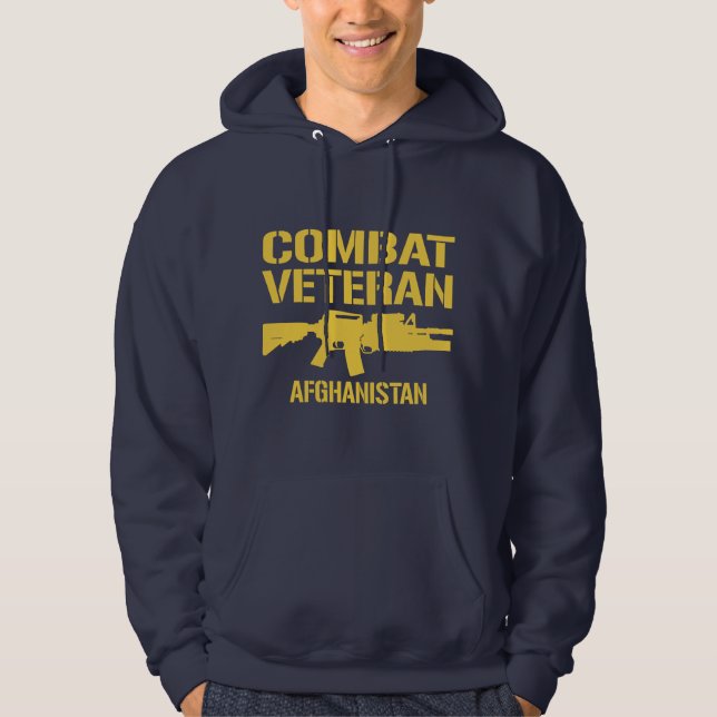 Afghanistan-Kampf-Veteran Hoodie (Vorderseite)