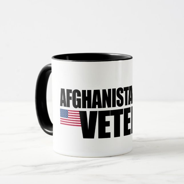 Afghanistan-Kriegsveteran Tasse (Vorderseite Links)