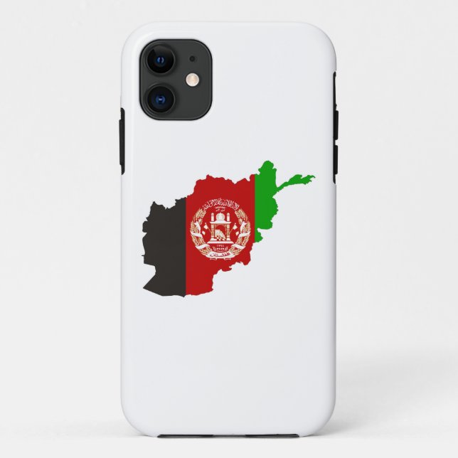 Afghanistan-Landesflaggekartenform-Symbol silhouet Case-Mate iPhone Hülle (Rückseite)