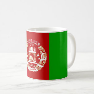 Afghanistan-Landesflaggesymbol lang Kaffeetasse