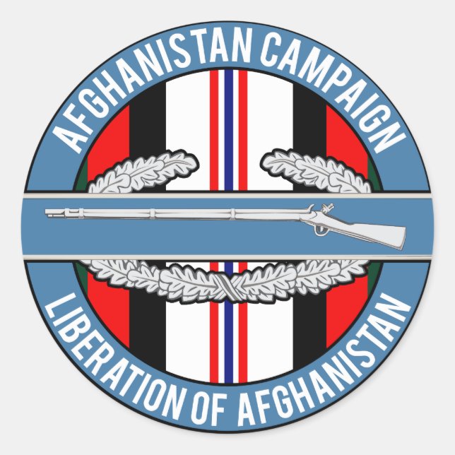Afghanistan Liberation CIB Runder Aufkleber (Vorderseite)