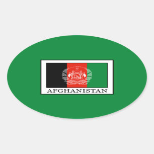 Afghanistan Ovaler Aufkleber