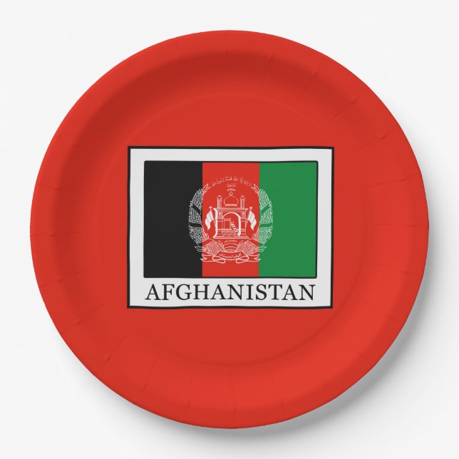 Afghanistan Pappteller (Vorderseite)