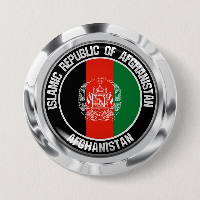 Afghanistan-Runde Button (Vorderseite)