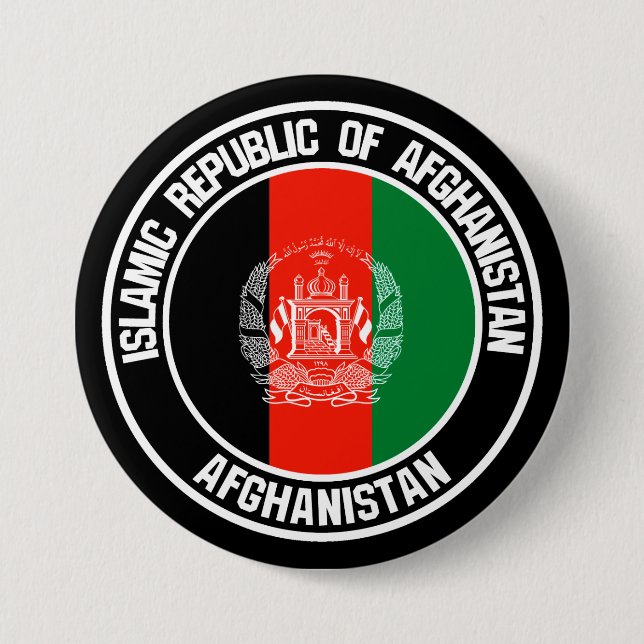 Afghanistan-Runde Button (Vorderseite)