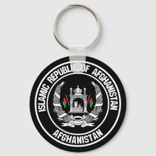 Afghanistan-Runde Schlüsselanhänger