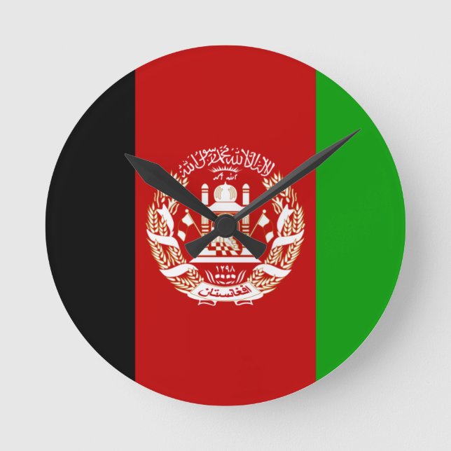 afghanistan runde wanduhr (Vorderseite)