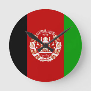 afghanistan runde wanduhr
