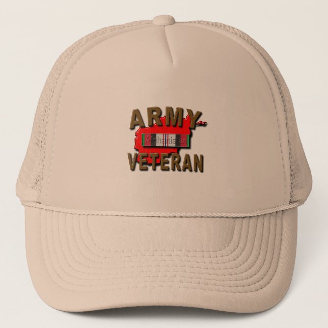 Afghanistan-Service-Band Truckerkappe (Vorderseite)
